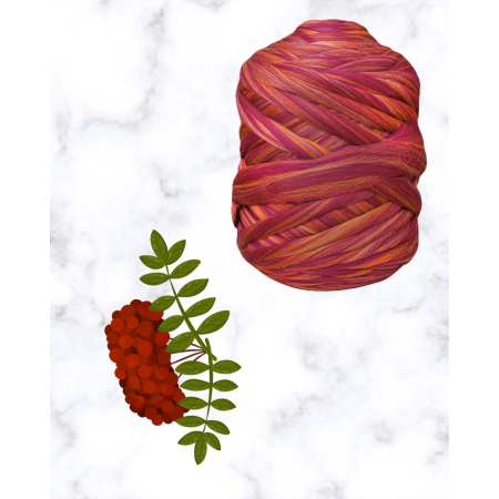 Wełna czesankowa BURGUNDOWA ELEGANCJA (Nr 147)